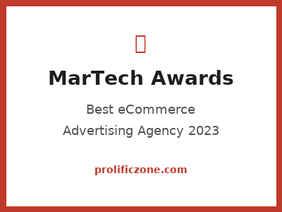 Best eCommerce Advertising Agency 2023 MarTech Awards