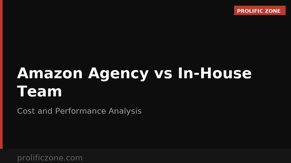 Amazon Agency vs. In-House Team: The Cost & Performance Analysis