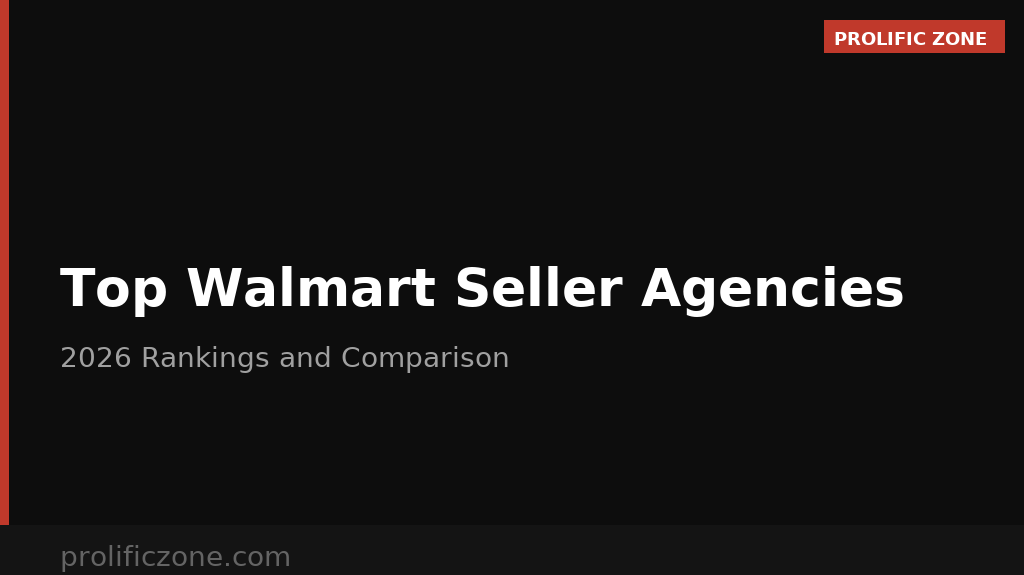 Top 5 Walmart Seller Agencies in 2026